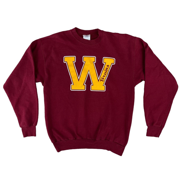 Hanes Comfortblend W Bruins Burgundy Sweatshirt‎ Adult Medium - Picture 1 of 6
